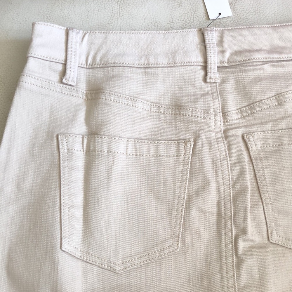 Talbots NWT light khaki denim pencil skirt - Picture 6 of 10